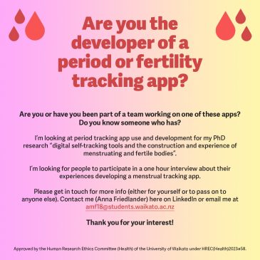 Seeking period and fertility tracking app developers